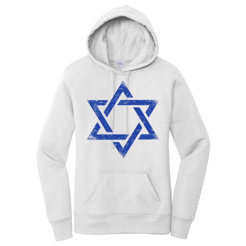 Israeli Flag Israel Jewish Symbol Star of David Pride Israel  Women's Pullover Hoodie