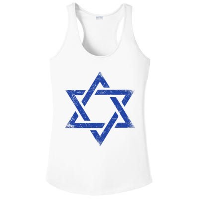 Israeli Flag Israel Jewish Symbol Star of David Pride Israel  Ladies PosiCharge Competitor Racerback Tank
