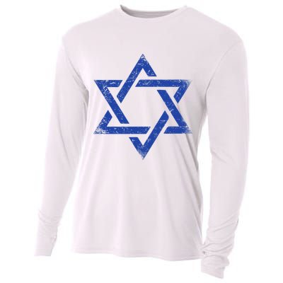 Israeli Flag Israel Jewish Symbol Star of David Pride Israel  Cooling Performance Long Sleeve Crew