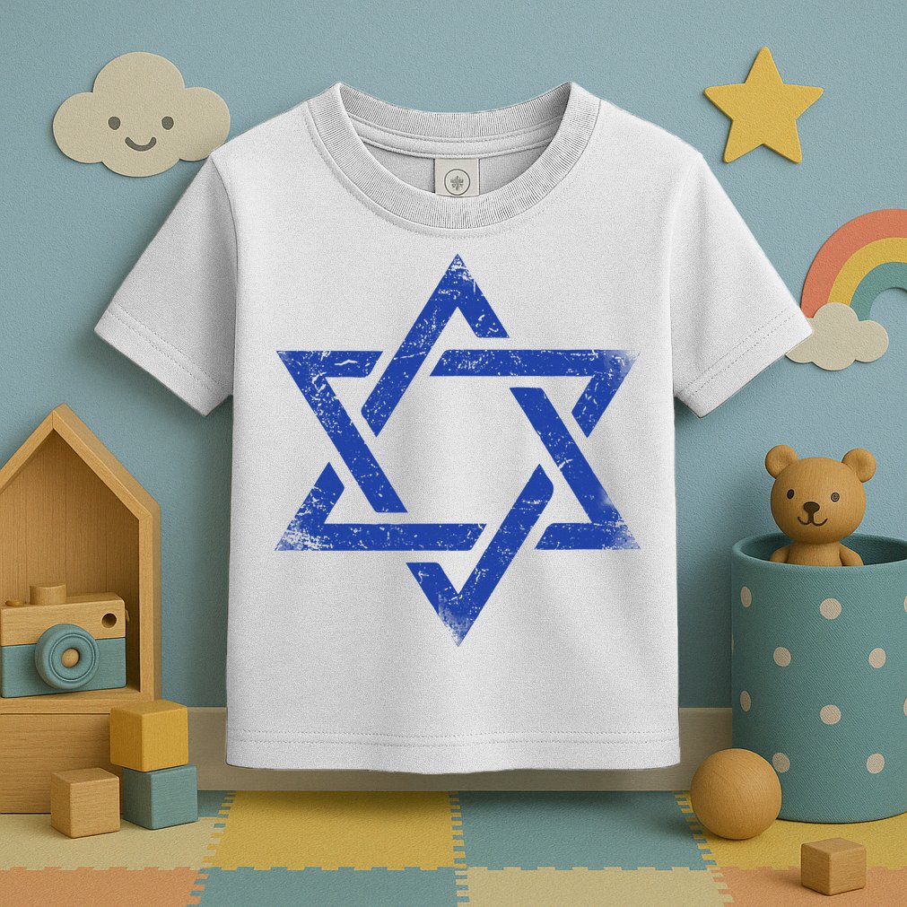 Israeli Flag Israel Jewish Symbol Star of David Pride Israel  Toddler T-Shirt