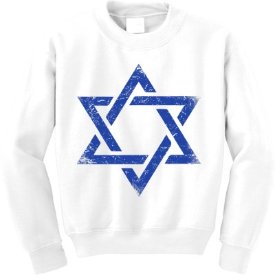 Israeli Flag Israel Jewish Symbol Star of David Pride Israel  Kids Sweatshirt
