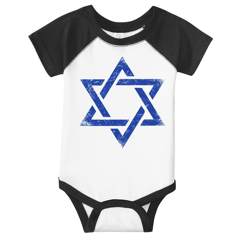 Israeli Flag Israel Jewish Symbol Star of David Pride Israel  Infant Baby Jersey Bodysuit