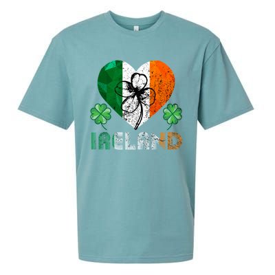 Irish Flag I Love Ireland Tees St Patrick's Funny Gift Sueded Cloud Jersey T-Shirt