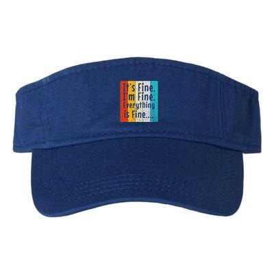 ItS Fine IM Fine Everything Is Fine Vintage Retro Style Meaningful Gift Visor