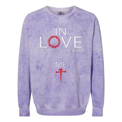 I Fell In Love Who Died For Me! Best Colorblast Crewneck Sweatshirt