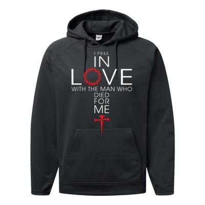 I Fell In Love Who Died For Me! Best Performance Fleece Hoodie