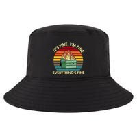 ItS Fine IM Fine EverythingS Fine Dumpster On Fire Cool Comfort Performance Bucket Hat