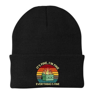 ItS Fine IM Fine EverythingS Fine Dumpster On Fire Beanie