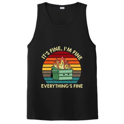 ItS Fine IM Fine EverythingS Fine Dumpster On Fire PosiCharge Competitor Tank