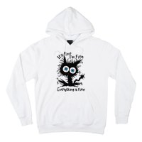 It's Fine I'm Fine Everything Is Fine Cat Hoodie