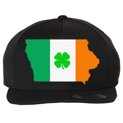 Irish Flag Iowa State Map St Patrick's Day Wool Snapback Cap