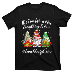 It's Fine I'm Fine Everything Is Fine Gnome Christmas Lights T-Shirt