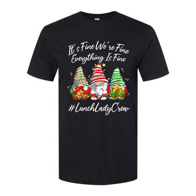 It's Fine I'm Fine Everything Is Fine Gnome Christmas Lights Softstyle® CVC T-Shirt