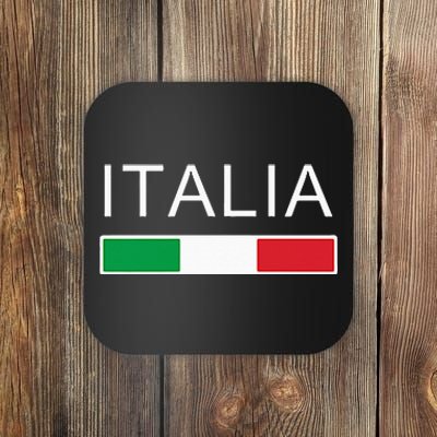 Italia Flag Italian Italy Italiano Family Heritage Coaster