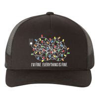 Its Fine Im Fine Everything Is Fine Funny Christmas Lights Yupoong Adult 5-Panel Trucker Hat