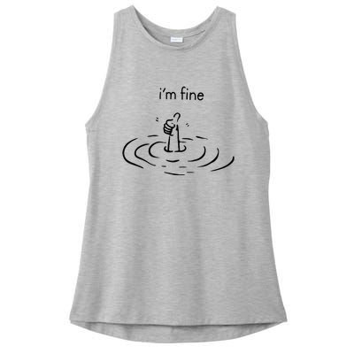 IM Fine Ladies PosiCharge Tri-Blend Wicking Tank