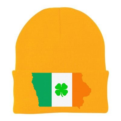 Irish Flag Iowa State Map St Patrick's Day Knit Cap Winter Beanie