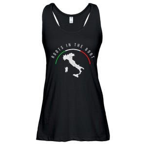 Italy Flag & Italian Map Funny Pun Italia Men Women Ladies Essential Flowy Tank