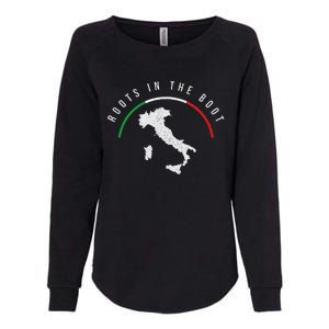 Italy Flag & Italian Map Funny Pun Italia Men Women Womens California Wash Sweatshirt