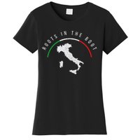 Italy Flag & Italian Map Funny Pun Italia Men Women Women's T-Shirt