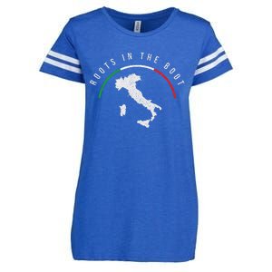 Italy Flag & Italian Map Funny Pun Italia Men Women Enza Ladies Jersey Football T-Shirt