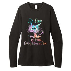 It's Fine I'm Fine Everything Is Fine Womens CVC Long Sleeve Shirt