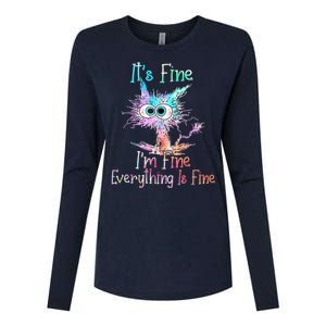 It's Fine I'm Fine Everything Is Fine Womens Cotton Relaxed Long Sleeve T-Shirt