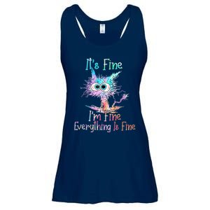 It's Fine I'm Fine Everything Is Fine Ladies Essential Flowy Tank