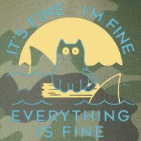 It's Fine I'm Fine Everything Is Fine Legacy Tie Dye Trucker Hat