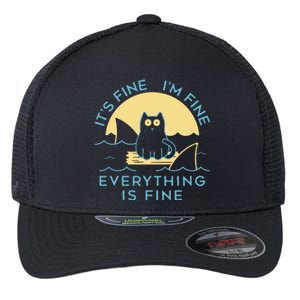 It's Fine I'm Fine Everything Is Fine Flexfit Unipanel Trucker Cap