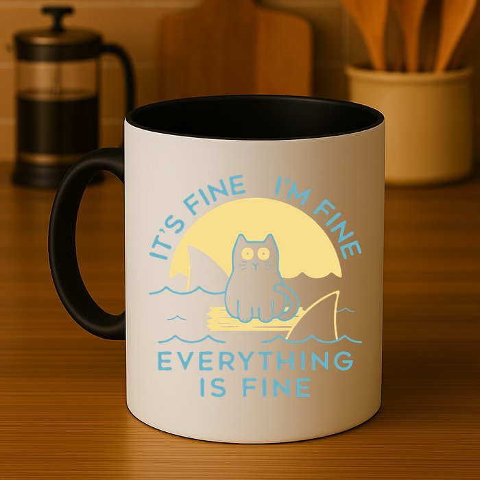 It's Fine I'm Fine Everything Is Fine Mug