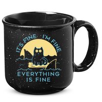 It's Fine I'm Fine Everything Is Fine 15oz Campfire Ceramic Mug