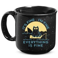 It's Fine I'm Fine Everything Is Fine 15oz Campfire Ceramic Mug