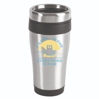 It's Fine I'm Fine Everything Is Fine 16oz Travel Tumbler
