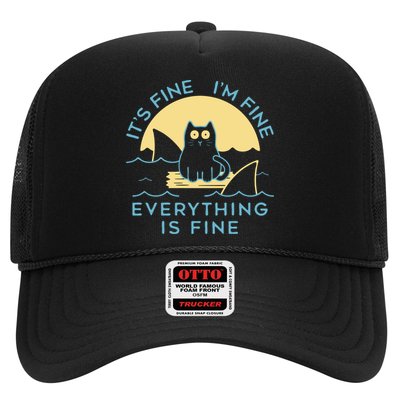 It's Fine I'm Fine Everything Is Fine Trucker Hat