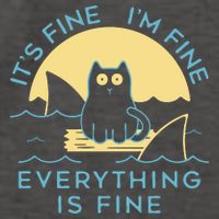 It's Fine I'm Fine Everything Is Fine Vector Backpack