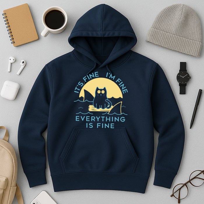 It's Fine I'm Fine Everything Is Fine Hoodie
