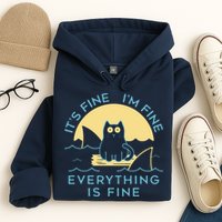 It's Fine I'm Fine Everything Is Fine Hoodie