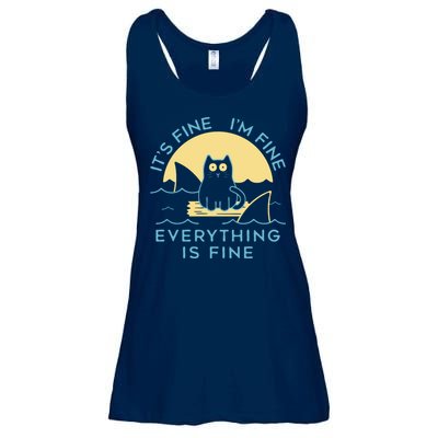 It's Fine I'm Fine Everything Is Fine Ladies Essential Flowy Tank