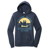 It's Fine I'm Fine Everything Is Fine Women's Pullover Hoodie