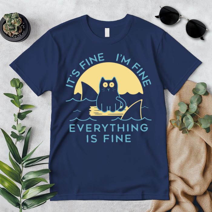 It's Fine I'm Fine Everything Is Fine Premium T-Shirt