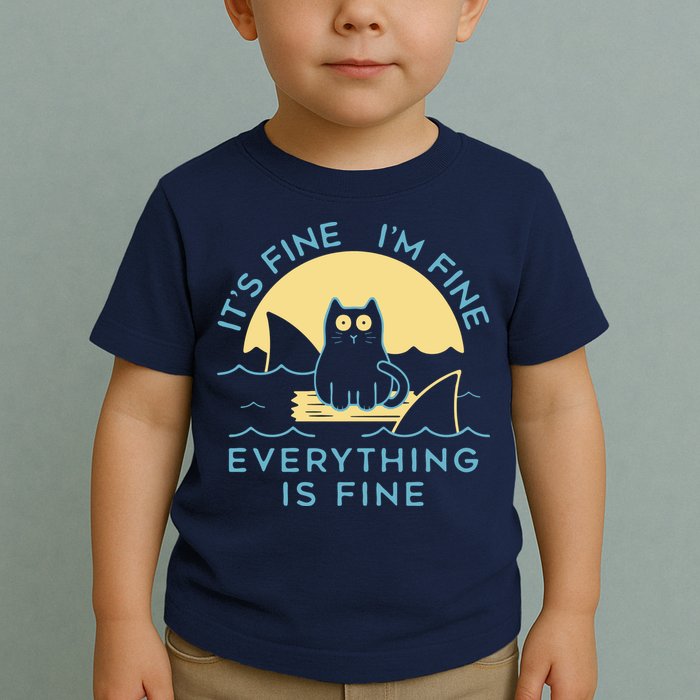 It's Fine I'm Fine Everything Is Fine Toddler T-Shirt