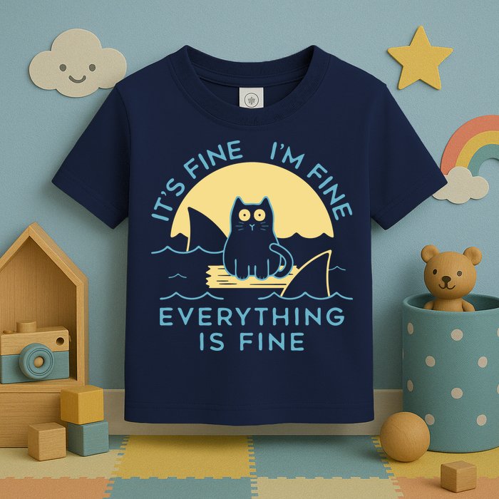 It's Fine I'm Fine Everything Is Fine Toddler T-Shirt