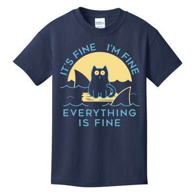 It's Fine I'm Fine Everything Is Fine Kids T-Shirt
