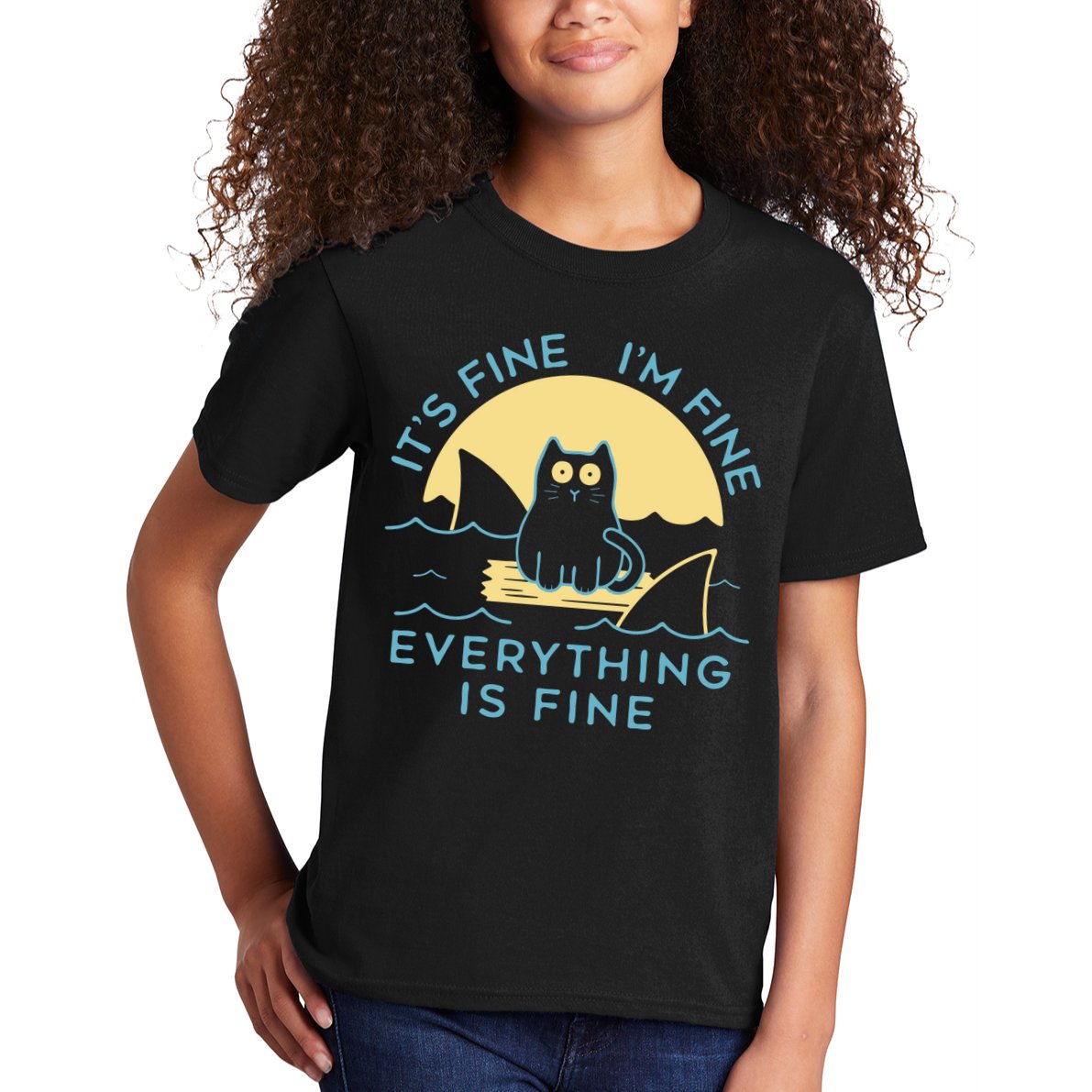 It's Fine I'm Fine Everything Is Fine Kids T-Shirt