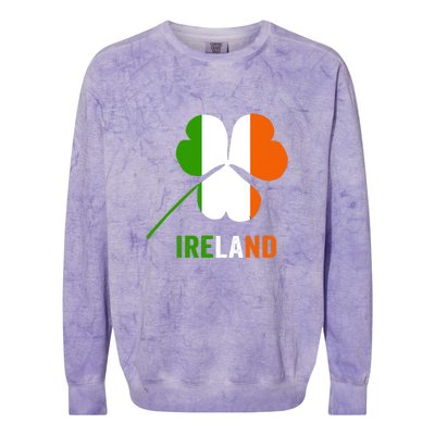 Irish Flag I love Ireland St. Patrick's Men Women Kids Colorblast Crewneck Sweatshirt