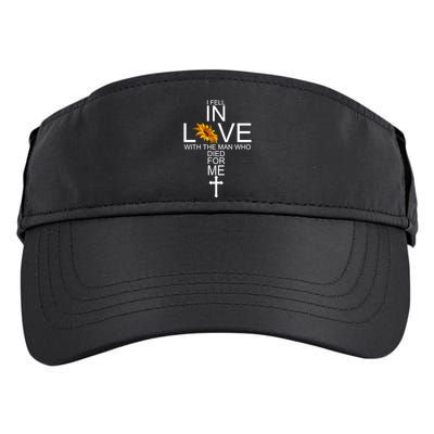 I Fell In Love With The Man Who Died For Me Jesus Adult Drive Performance Visor
