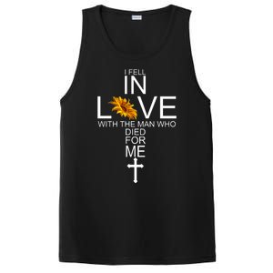 I Fell In Love With The Man Who Died For Me Jesus PosiCharge Competitor Tank