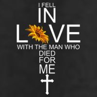 I Fell In Love With The Man Who Died For Me Jesus Golf Towel