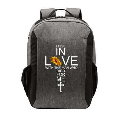 I Fell In Love With The Man Who Died For Me Jesus Vector Backpack